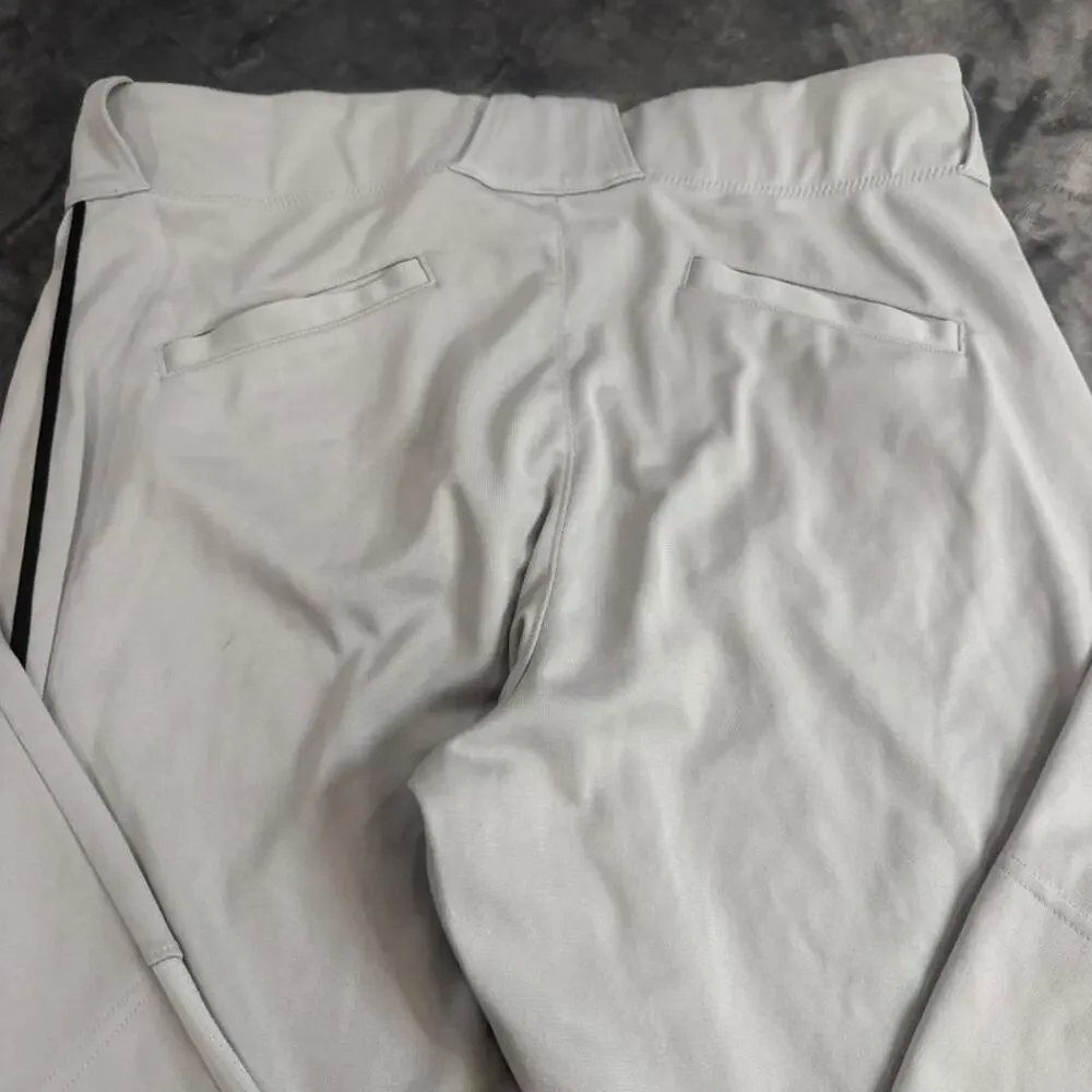 Nike Dri Fit Swingman Baseball Pants Men's Sz XL Gray Black Stripe Vented
